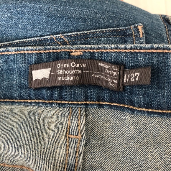 Levi’s Demi Curve Straight Leg Denim Jeans - Picture 6 of 7